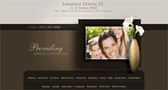 Desktop Screenshot of lansdaledentalpc.com